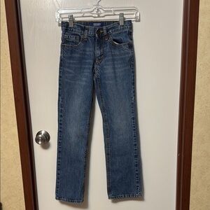 Old Navy Boy’s Classic Loose Bootcut Blue Denim Jeans Size 8 Slim
